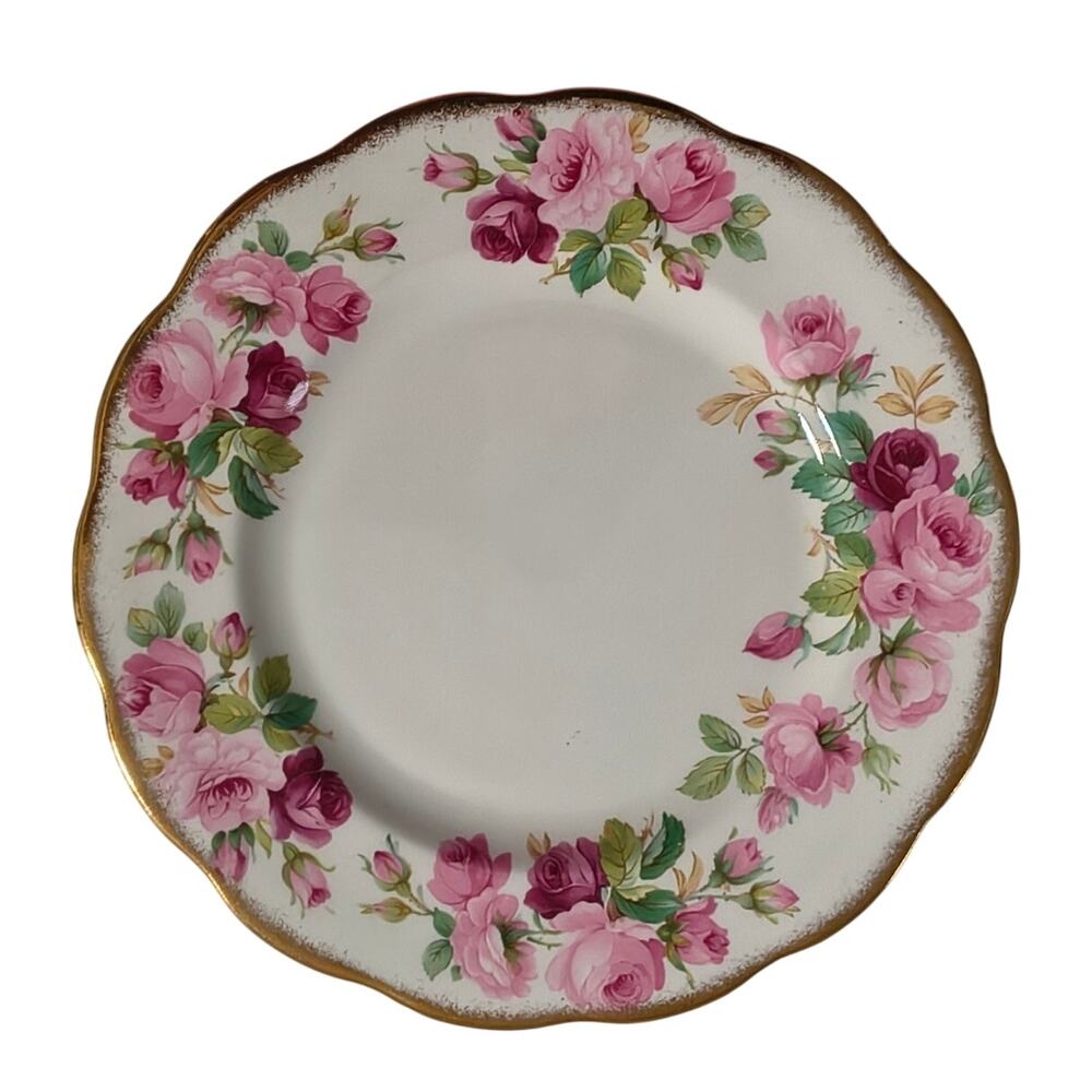 Royal Albert Princess Anne 8" Plate Roses England Bone China